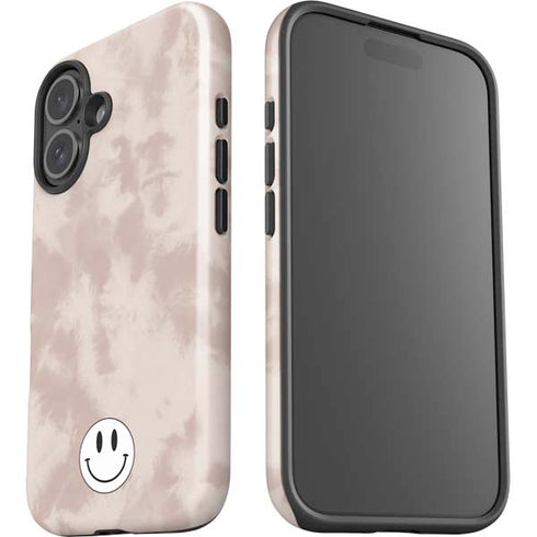 Taupe Tie Dye iPhone 16 Plus Impact Case